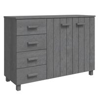 vidaXL Sideboard HAMAR Dark Grey 113x40x80 cm Solid Wood Pine, dark grey vidaXL Sideboard HAMAR Dark Grey 113x40x80 cm Solid Wood Pine