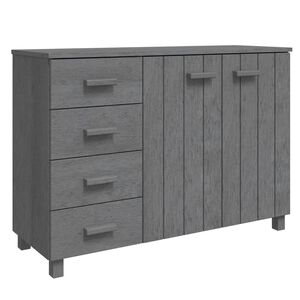 vidaXL Sideboard HAMAR Dark Grey 113x40x80 cm Solid Wood Pine