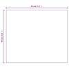 vidaXL Frameless Mirror 80x60 cm Glass