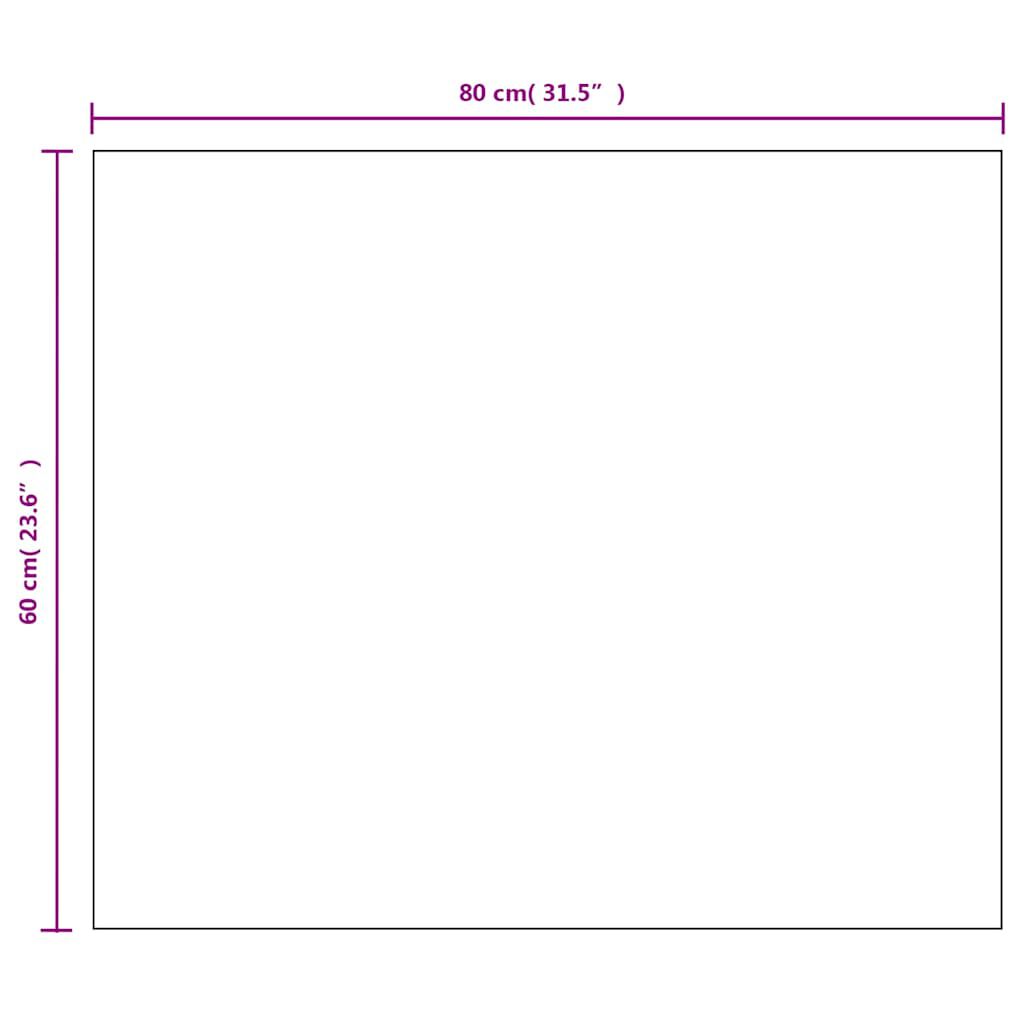 vidaXL Frameless Mirror 80x60 cm Glass