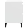 vidaXL Bed Cabinets 2 pcs White 40x35x50 cm Engineered Wood