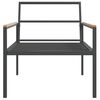 vidaXL 3 Piece Garden Lounge Set with Cushions Anthracite Steel