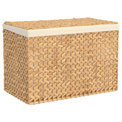 vidaXL Laundry Basket with 3 Sections 75x42.5x52 cm Water Hyacinth,  vidaXL Laundry Basket with 3 Sections 75x42.5x52 cm Water Hyacinth