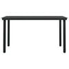 vidaXL 7 Piece Outdoor Dining Set Black