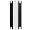 vidaXL Wall Mirror Black 100x40 cm Metal