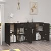 vidaXL Sideboard Black 160x36x75 cm Engineered Wood