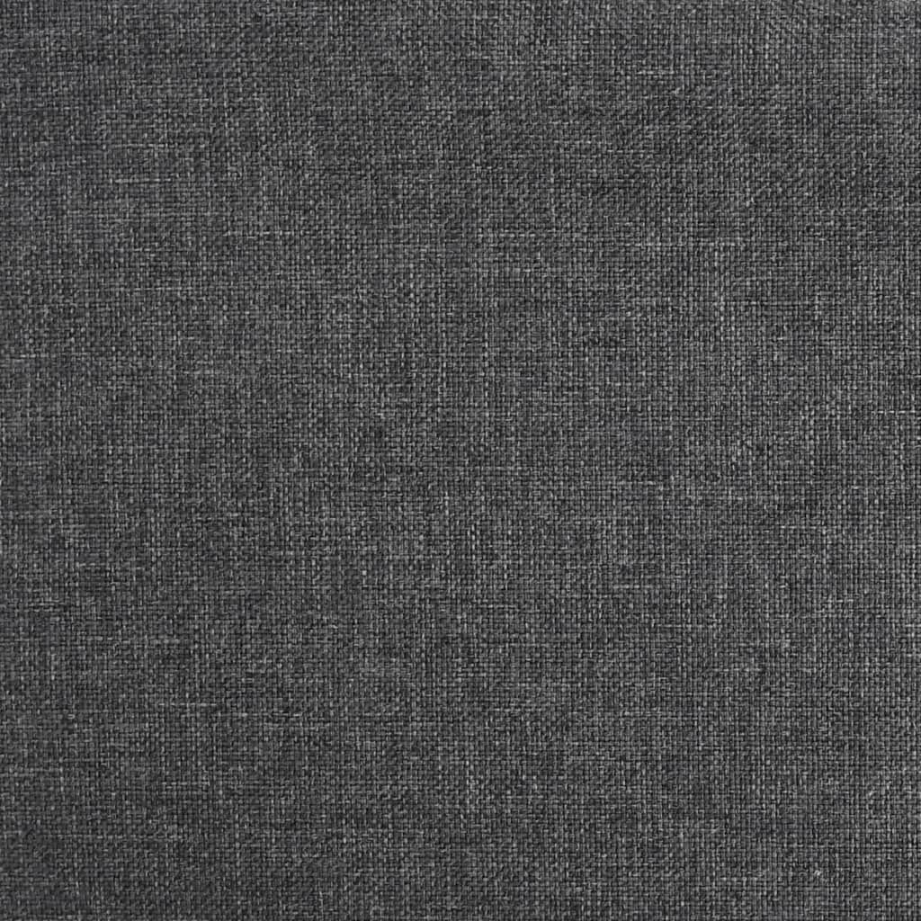 vidaXL Bar Stools 2 pcs Dark Grey Fabric