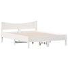 vidaXL Bed Frame without Mattress White 140x200 cm Solid Wood Pine