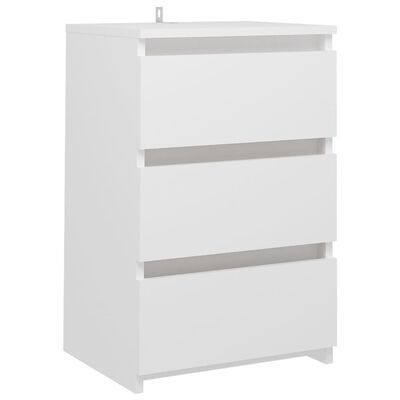 vidaXL Bed Cabinet White 40x35x62.5 cm Engineered Wood, white vidaXL Bed Cabinet White 40x35x62.5 cm Engineered Wood