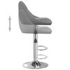 vidaXL Bar Stools 2 pcs Grey Faux Leather