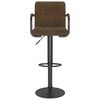 vidaXL Bar Stools 2 pcs Brown Fabric