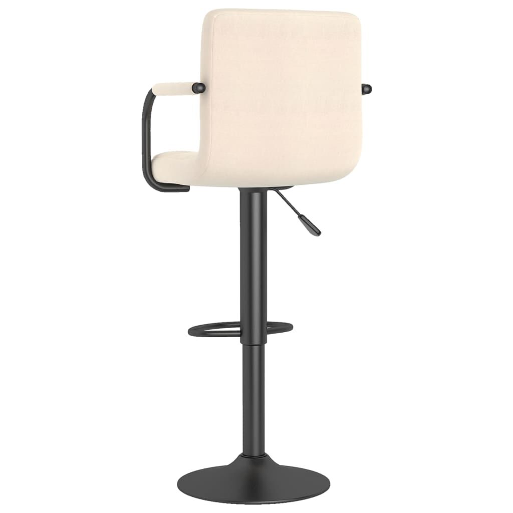 vidaXL Bar Stools 2 pcs Cream Fabric