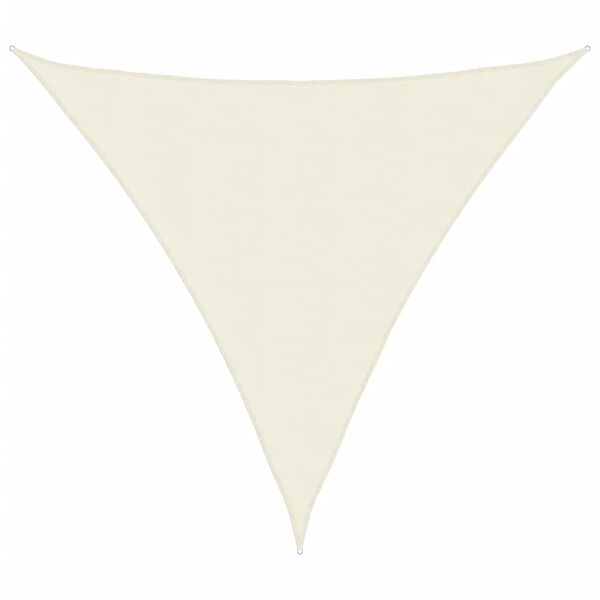vidaXL Sunshade Sail Oxford Fabric Triangular 5x5x5 m Cream