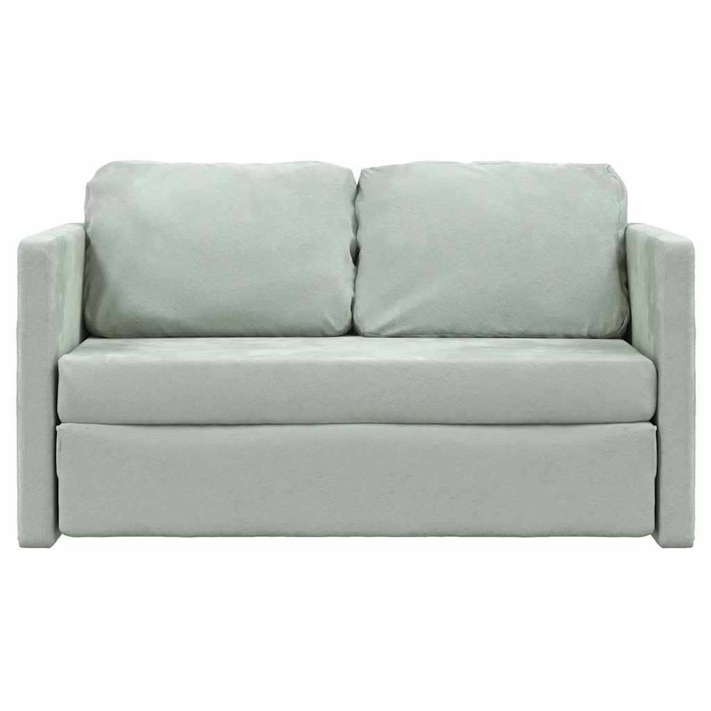 vidaXL Floor Sofa Bed 2-in-1 Light Grey 122x204x55 cm Velvet, light grey vidaXL Floor Sofa Bed 2-in-1 Light Grey 122x204x55 cm Velvet