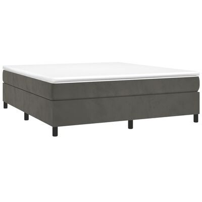 vidaXL Bed Frame without Mattress Dark Grey 180x200 cm Super King Velvet, dark grey vidaXL Bed Frame without Mattress Dark Grey 180x200 cm Super King Velvet