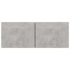 vidaXL TV Cabinet Concrete Grey 80x30x30 cm Engineered Wood