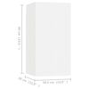 vidaXL TV Cabinets 4 pcs White 30.5x30x60 cm Engineered Wood