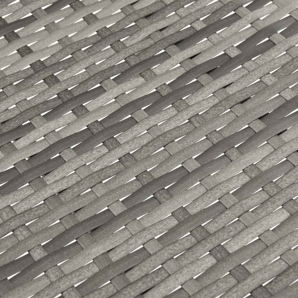 vidaXL Stackable Outdoor Chairs 4 pcs Grey Poly Rattan