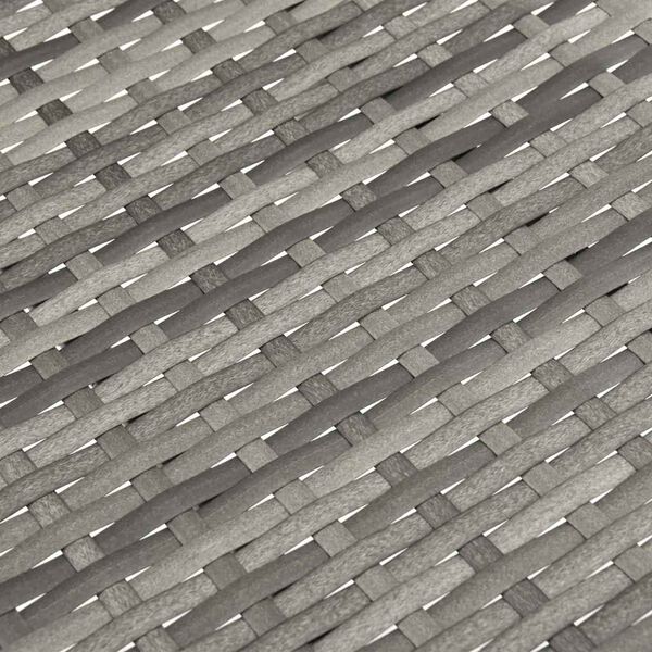 vidaXL Stackable Outdoor Chairs 4 pcs Grey Poly Rattan