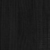 vidaXL Bed Frame without Mattress Black Solid Wood 120x200 cm