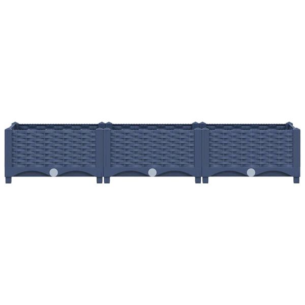 vidaXL Raised Bed 120x40x23 cm Polypropylene