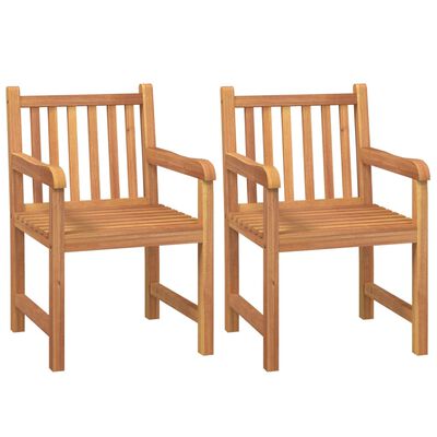 vidaXL 5 Piece Garden Dining Set Solid Wood Teak