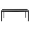 vidaXL 9 Piece Garden Dining Set with Cushions Poly Rattan Black