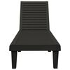 vidaXL Sun Lounger Black 155x58x83 cm Polypropylene