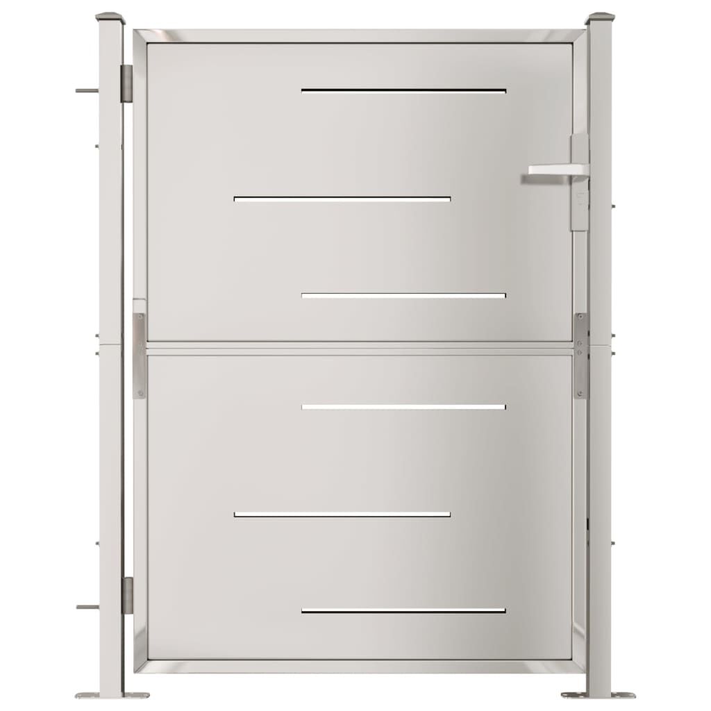 vidaXL Garden Gate 100x125 cm Stainless Steel