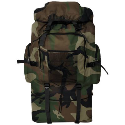 vidaXL Army-Style Backpack XXL 100 L Camouflage, camouflage vidaXL Army-Style Backpack XXL 100 L Camouflage