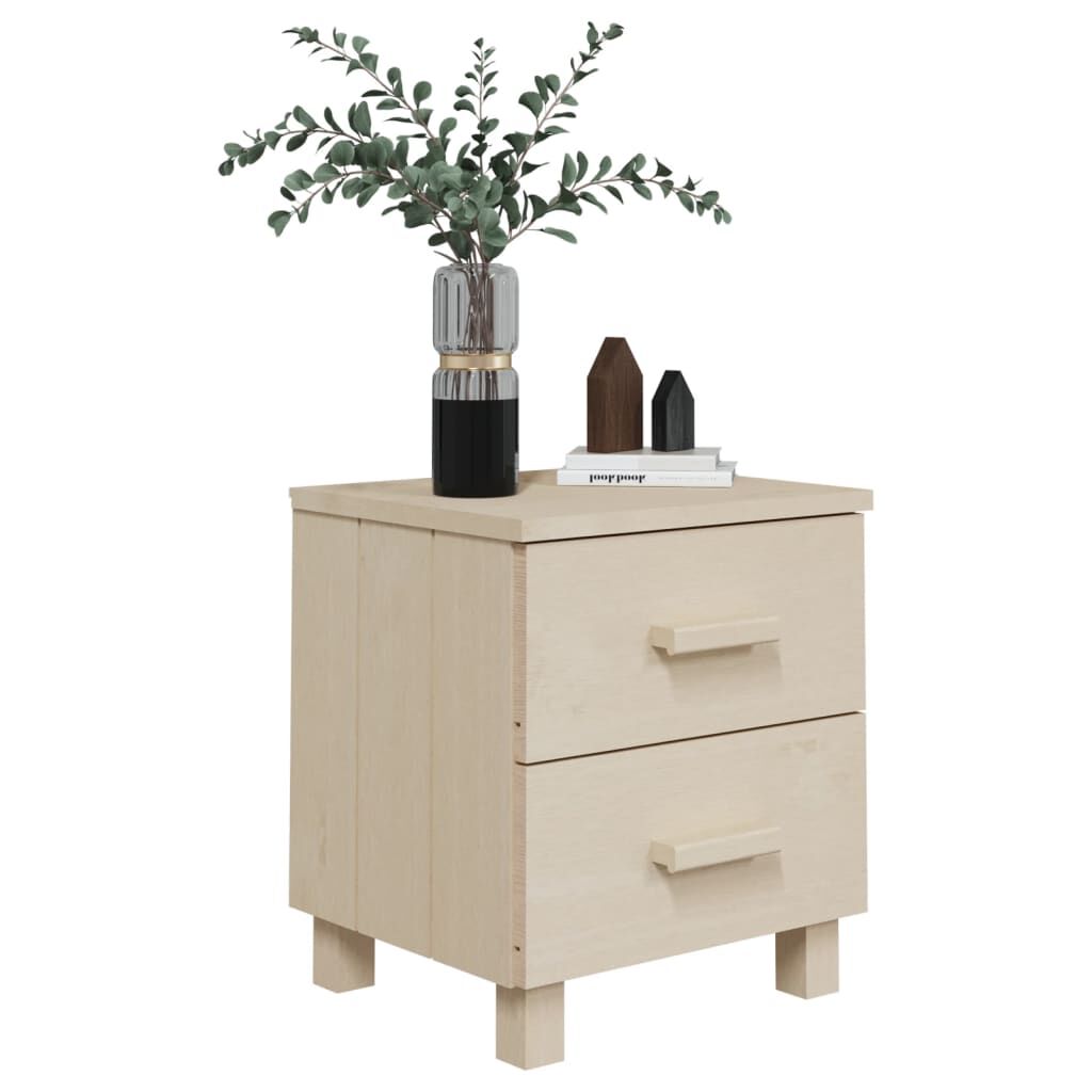 vidaXL Bedside Cabinet HAMAR Honey Brown 40x35x44.5cm Solid Pinewood