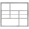 vidaXL Wall Shelf Concrete Grey 90x16x78 cm Engineered Wood