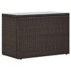 vidaXL 5 Piece Garden Lounge Set with Cushions Poly Rattan Brown
