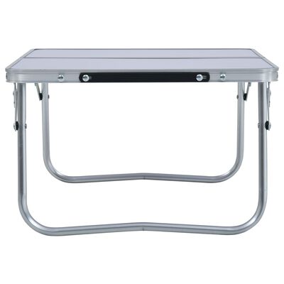 vidaXL Folding Camping Table White Aluminium 60x40 cm, white vidaXL Folding Camping Table White Aluminium 60x40 cm