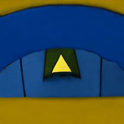 vidaXL Camping Tent 4 Persons Navy Blue/Yellow, yellow vidaXL Camping Tent 4 Persons Navy Blue/Yellow
