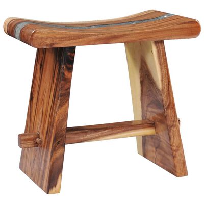 vidaXL Stool Solid Suar Wood and Polyresin,  vidaXL Stool Solid Suar Wood and Polyresin