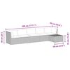 vidaXL 4 Piece Garden Lounge Set with Cushions Poly Rattan Grey