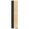 vidaXL Bathroom Cabinet Black 30x30x183.5 cm Engineered Wood