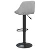 vidaXL Bar Stools 2 pcs Light Grey Velvet
