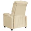 vidaXL Recliner Chair Cream Fabric