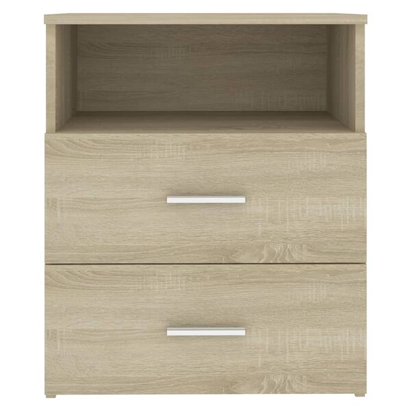 vidaXL Bed Cabinet Sonoma Oak 50x32x60 cm