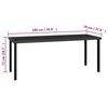 vidaXL 9 Piece Garden Dining Set Poly Rattan Black