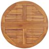 vidaXL Folding Garden Dining Table Ø90x75 cm Solid Teak Wood