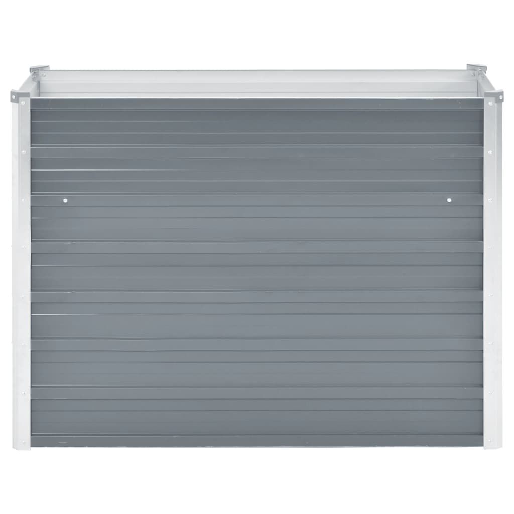 vidaXL Garden Raised Bed Galvanised Steel 100x40x77 cm Grey