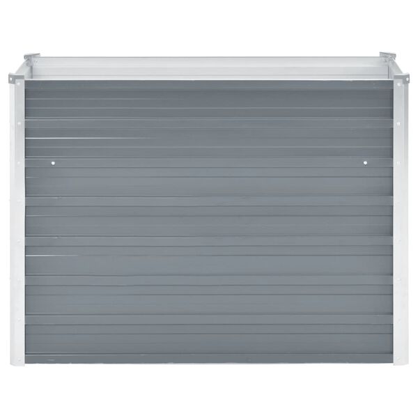 vidaXL Garden Raised Bed Galvanised Steel 100x40x77 cm Grey