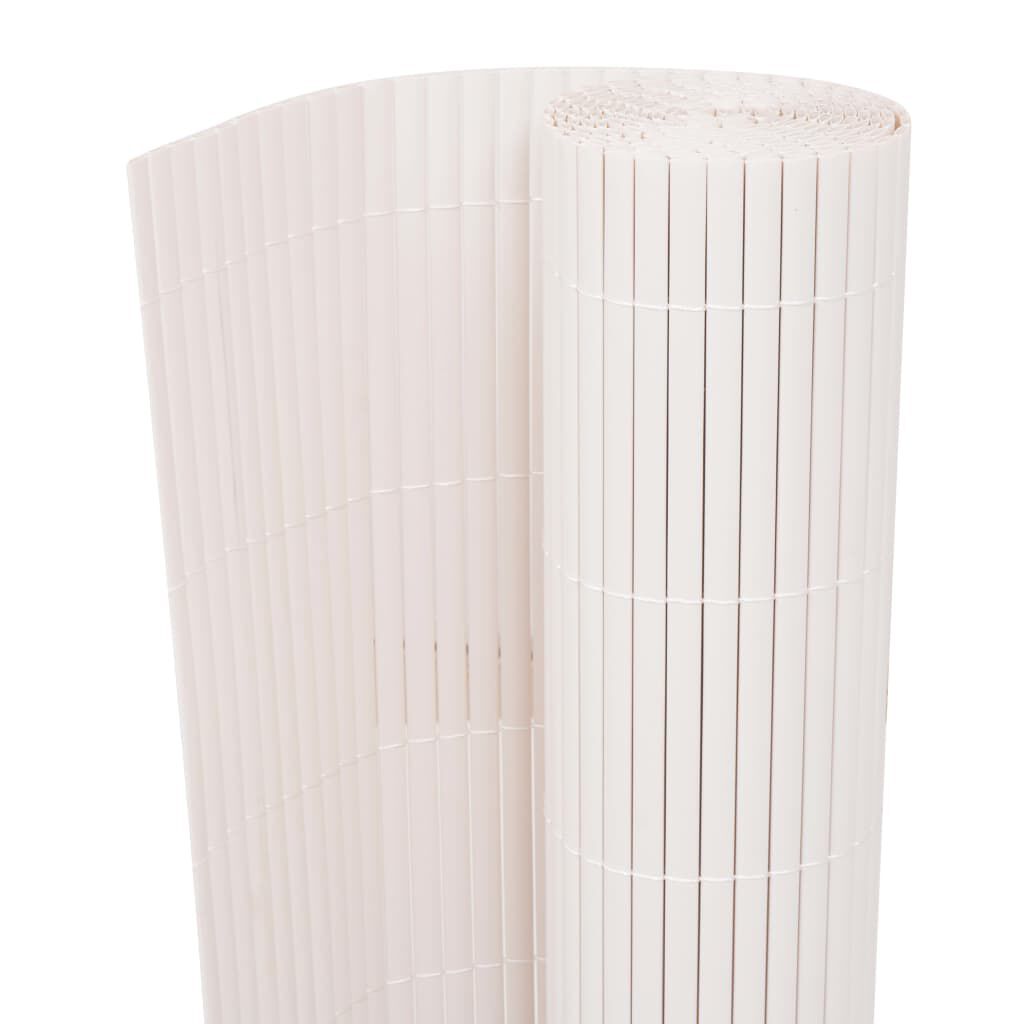 vidaXL Double-Sided Garden Fence 90x300 cm White
