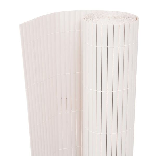 vidaXL Double-Sided Garden Fence 90x300 cm White