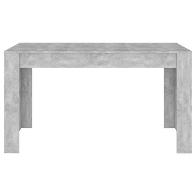 vidaXL Dining Table Concrete Grey 140x74.5x76 cm Engineered Wood, concrete grey vidaXL Dining Table Concrete Grey 140x74.5x76 cm Engineered Wood