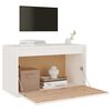 vidaXL Wall Cabinet White 60x30x35 cm Solid Pinewood