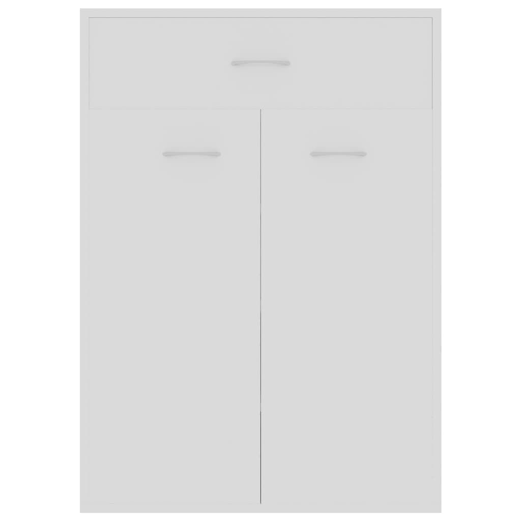 vidaXL Shoe Cabinet White 60x35x84 cm Engineered Wood